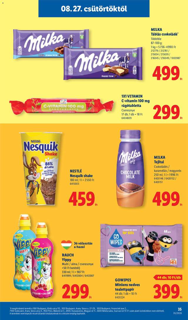 Új Lidl akciós újság 08.27.