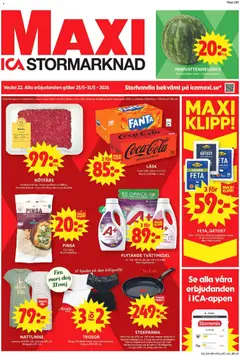 Förhandsgranska reklamblad Stockholm från butik ICA Maxi gäller från 25/05/2026