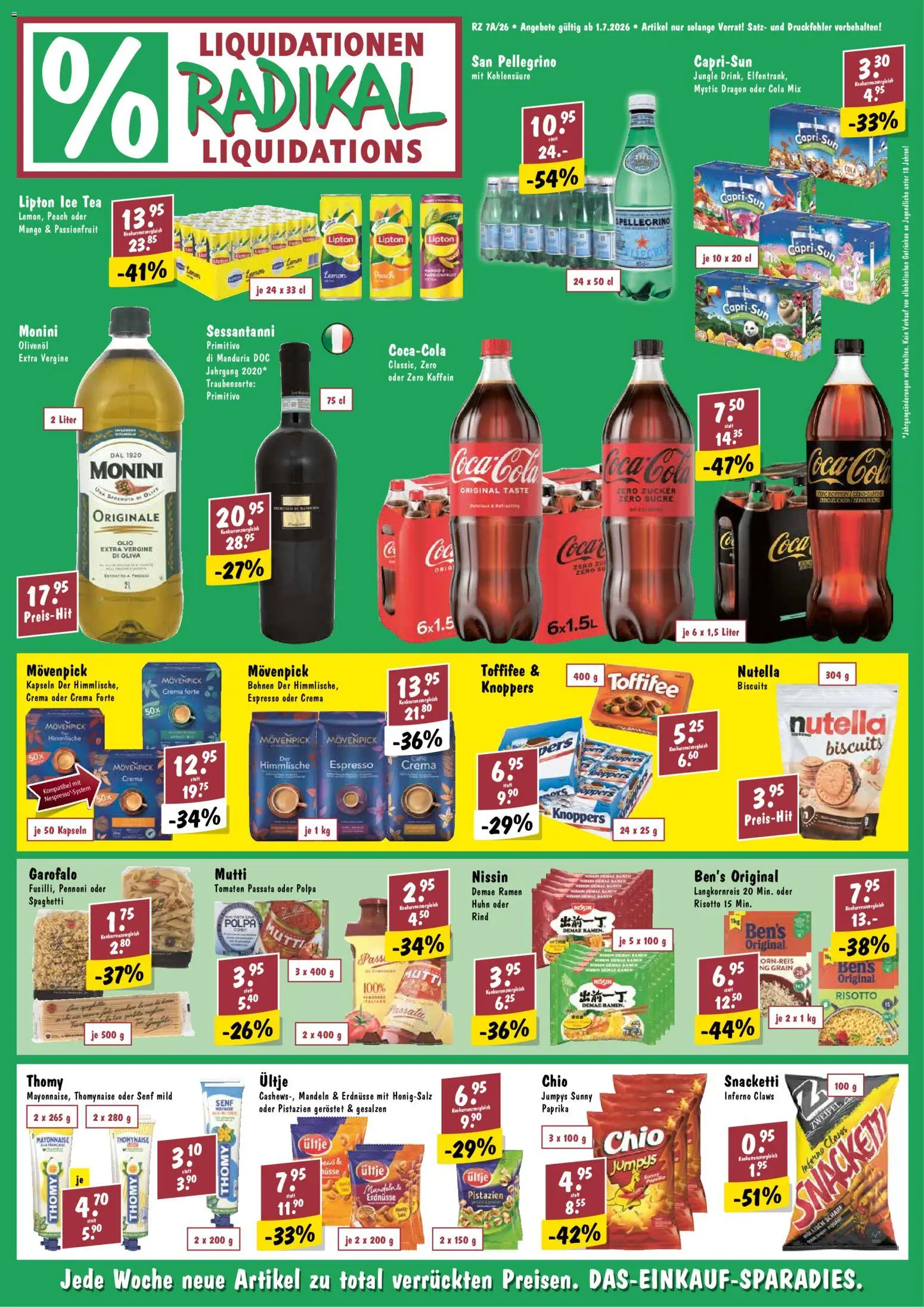 Vorschau des Merkblatts Radikal aktionen vom Shop Radikal gültig von 01.07.2026 bis 07.07.2026