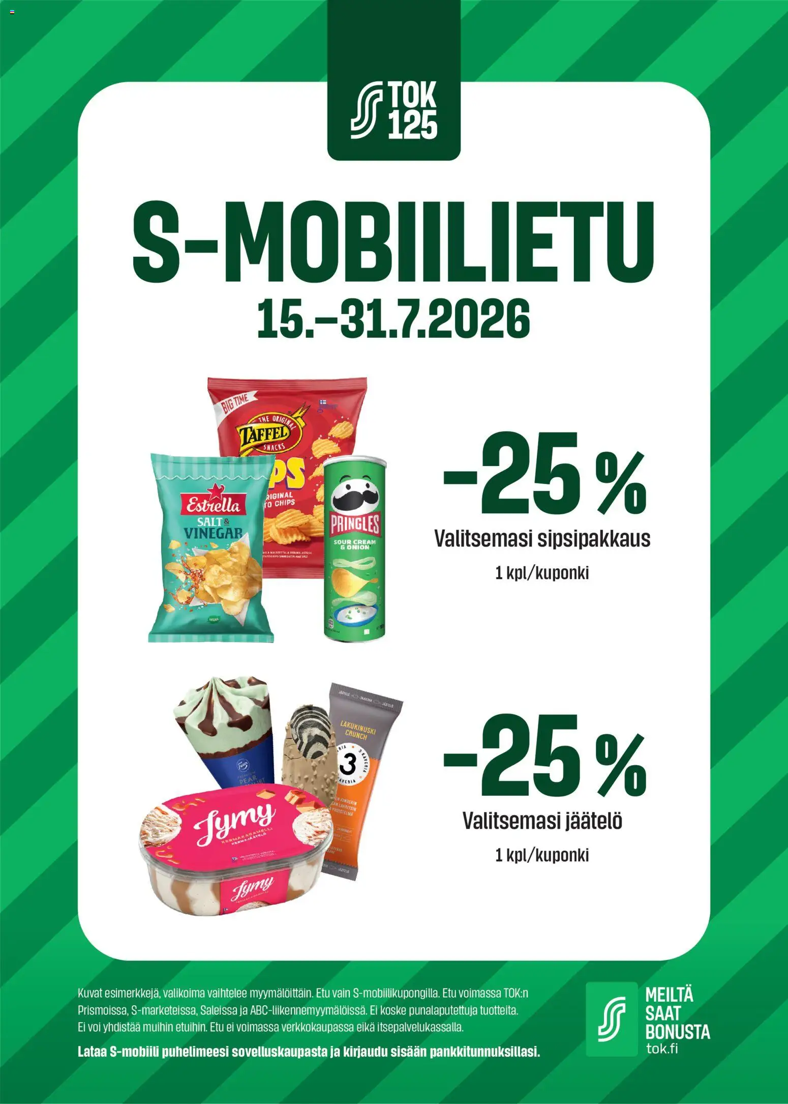 Kaupan S-market S-market tarjoukset - S-mobiilietu esikatselu, voimassa 15/07/2026