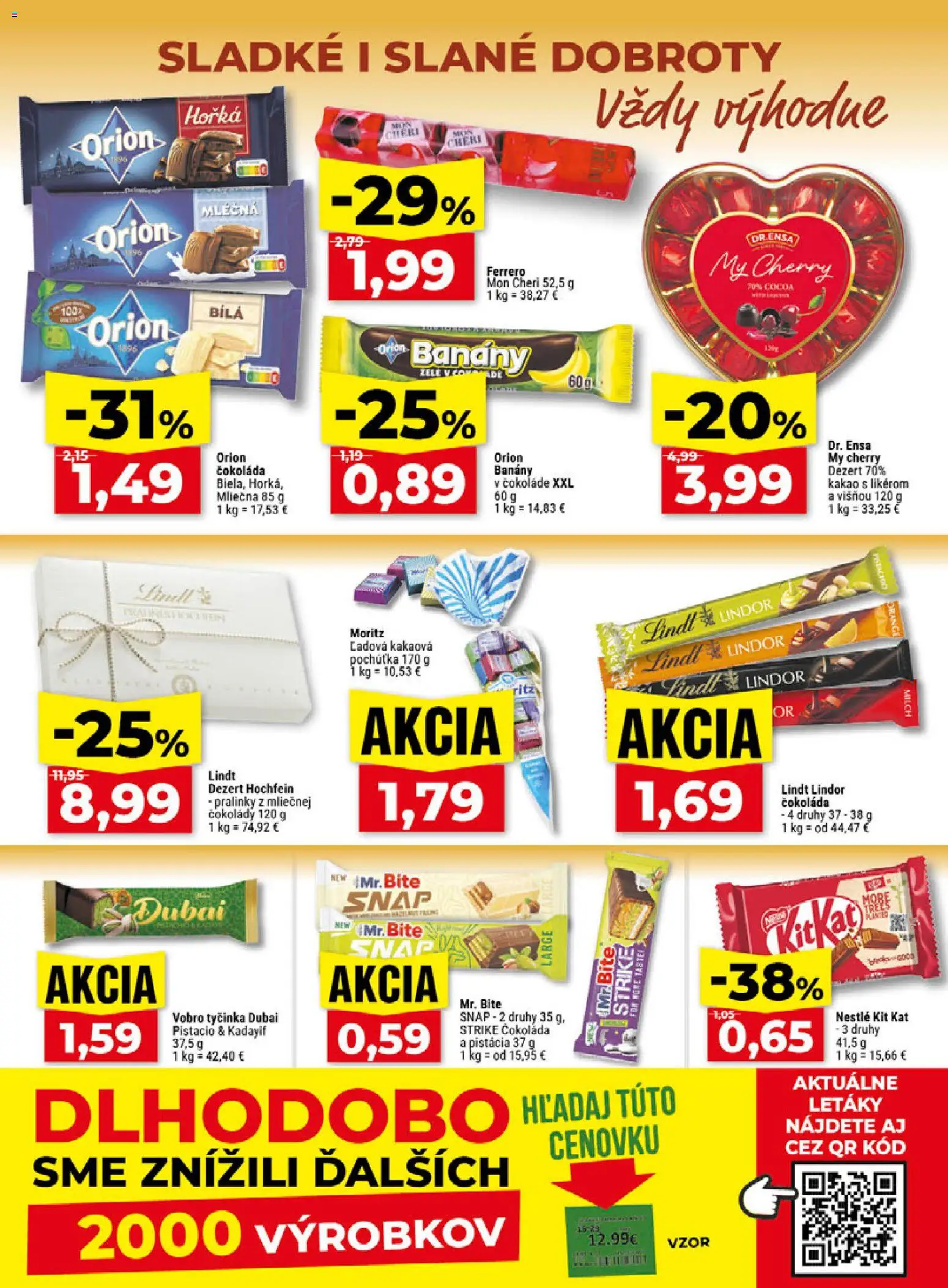 Náhľad Klas letáku platného od 05.10.2026 - Čokoláda, Lindt, Dezert, Kakao, Lindor, Banány, Mon Chéri