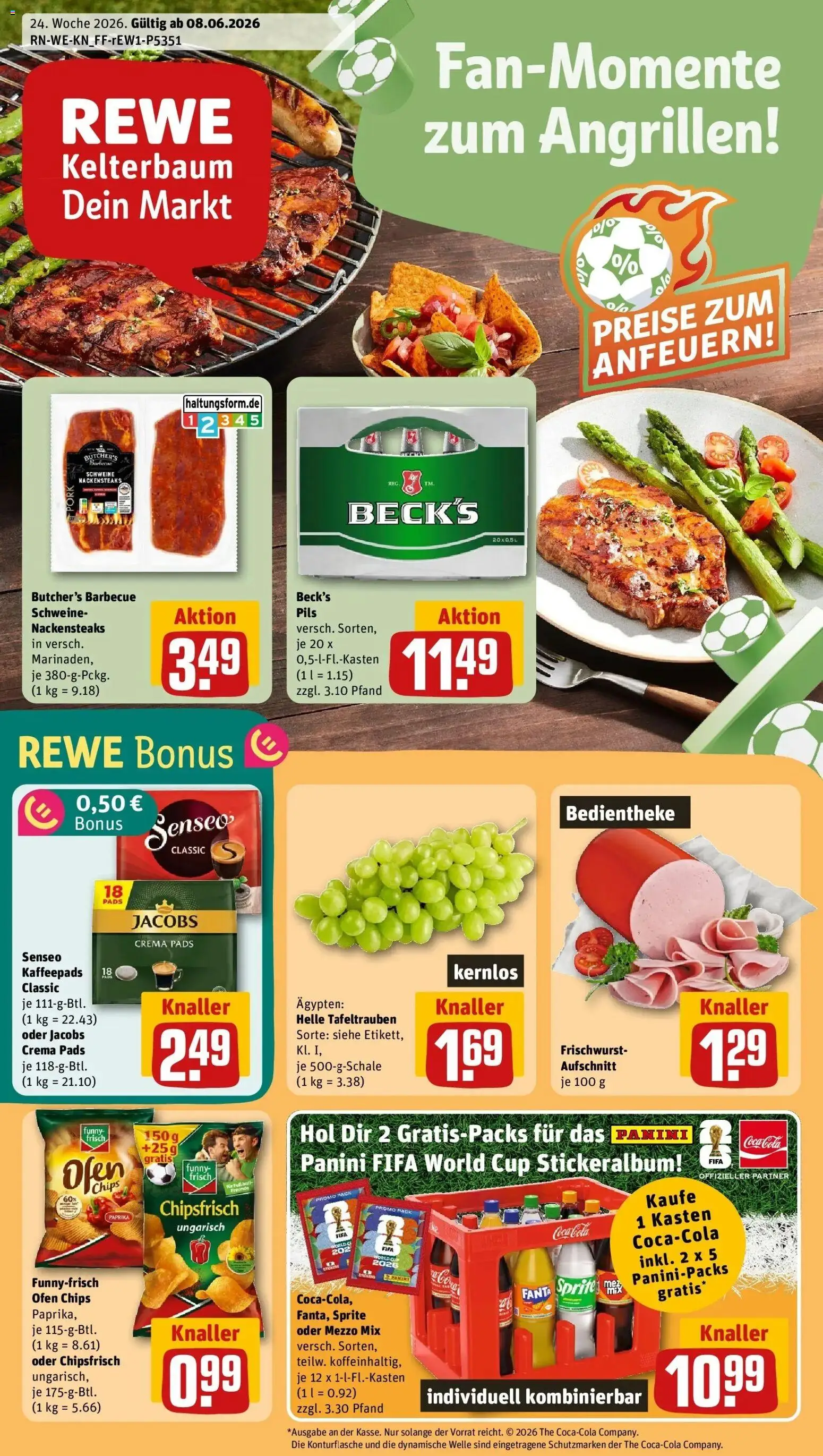 Vorschau von dem Prospekt des Geschäftes Rewe, gültig ab dem 08.06.2026
