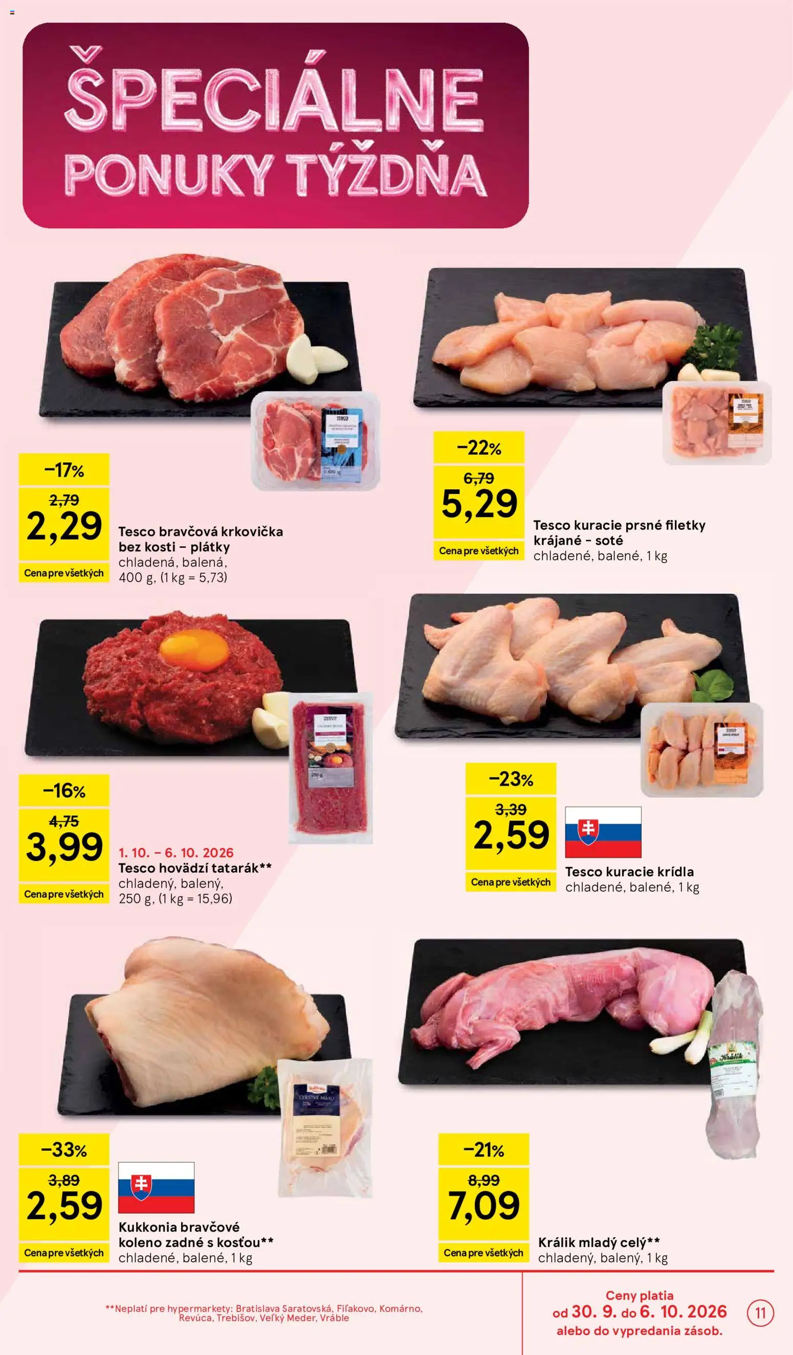 Náhľad Tesco letáku platného od 30.09.2026