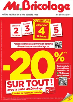 Prévisualisation de Mr Bricolage Folder du magasin Mr Bricolage formulaire valide 02/10/2026
