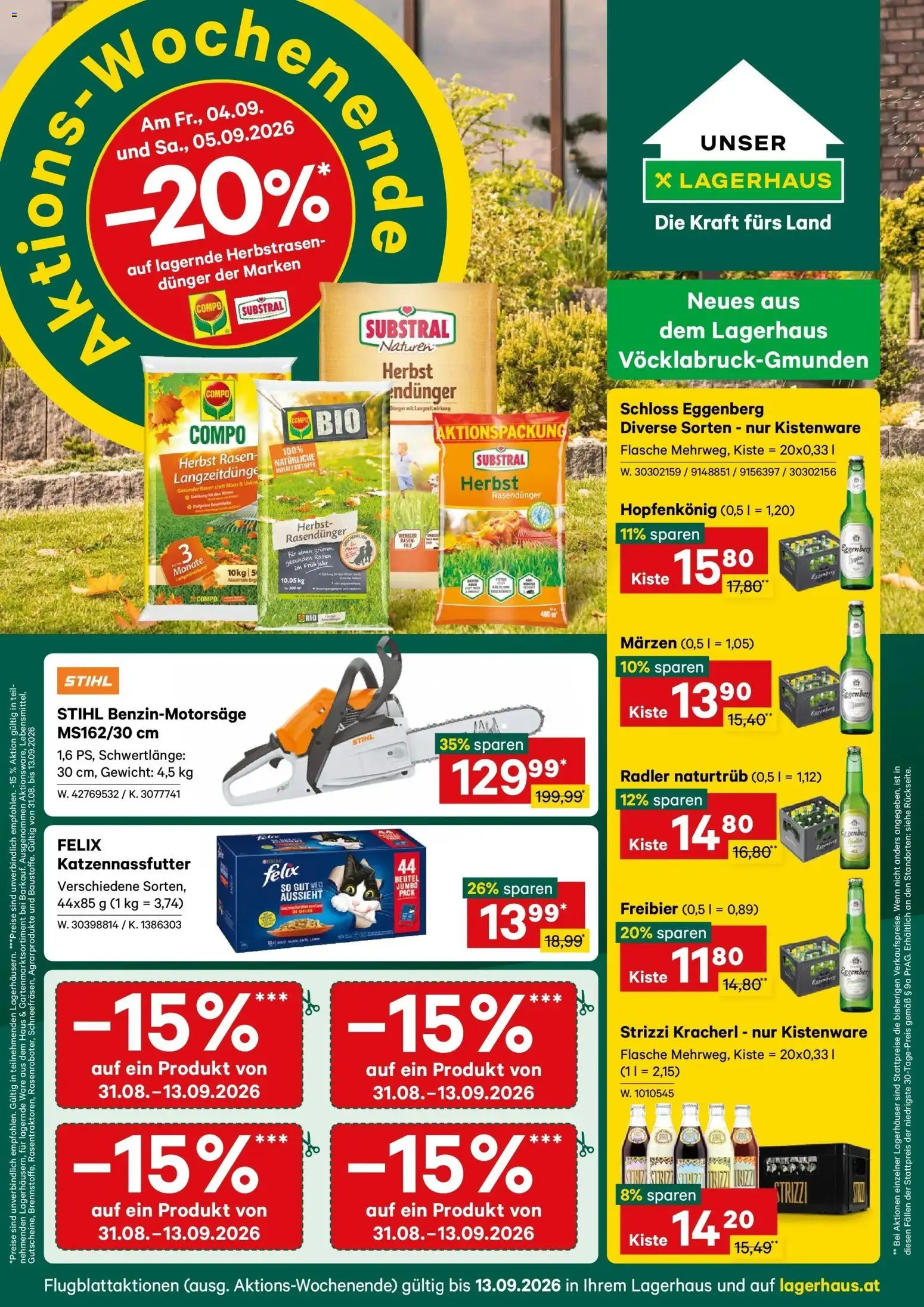 Vorschau der Angebote: Lagerhaus Lagerhaus Wochen Angebote gültig ab 31.08.2026 - Radler, Gewicht