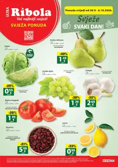 Pregled letka Ribola Svježa Ponuda trgovine Ribola vrijedi od 30.09.2026
