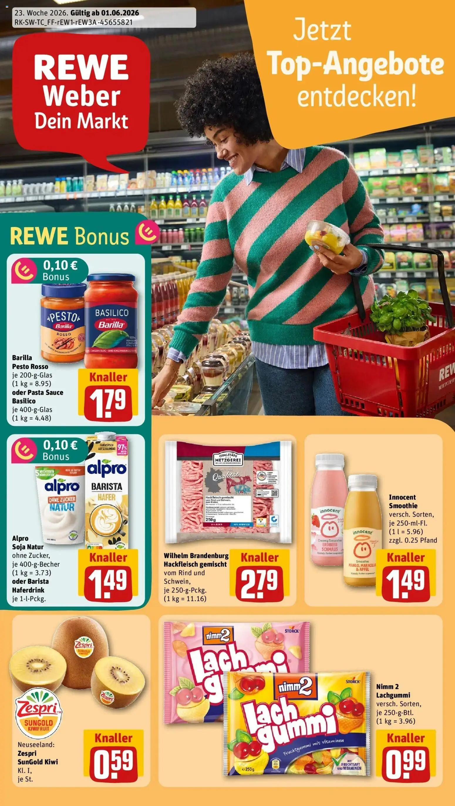 Vorschau von dem Prospekt des Geschäftes Rewe, gültig ab dem 01.06.2026