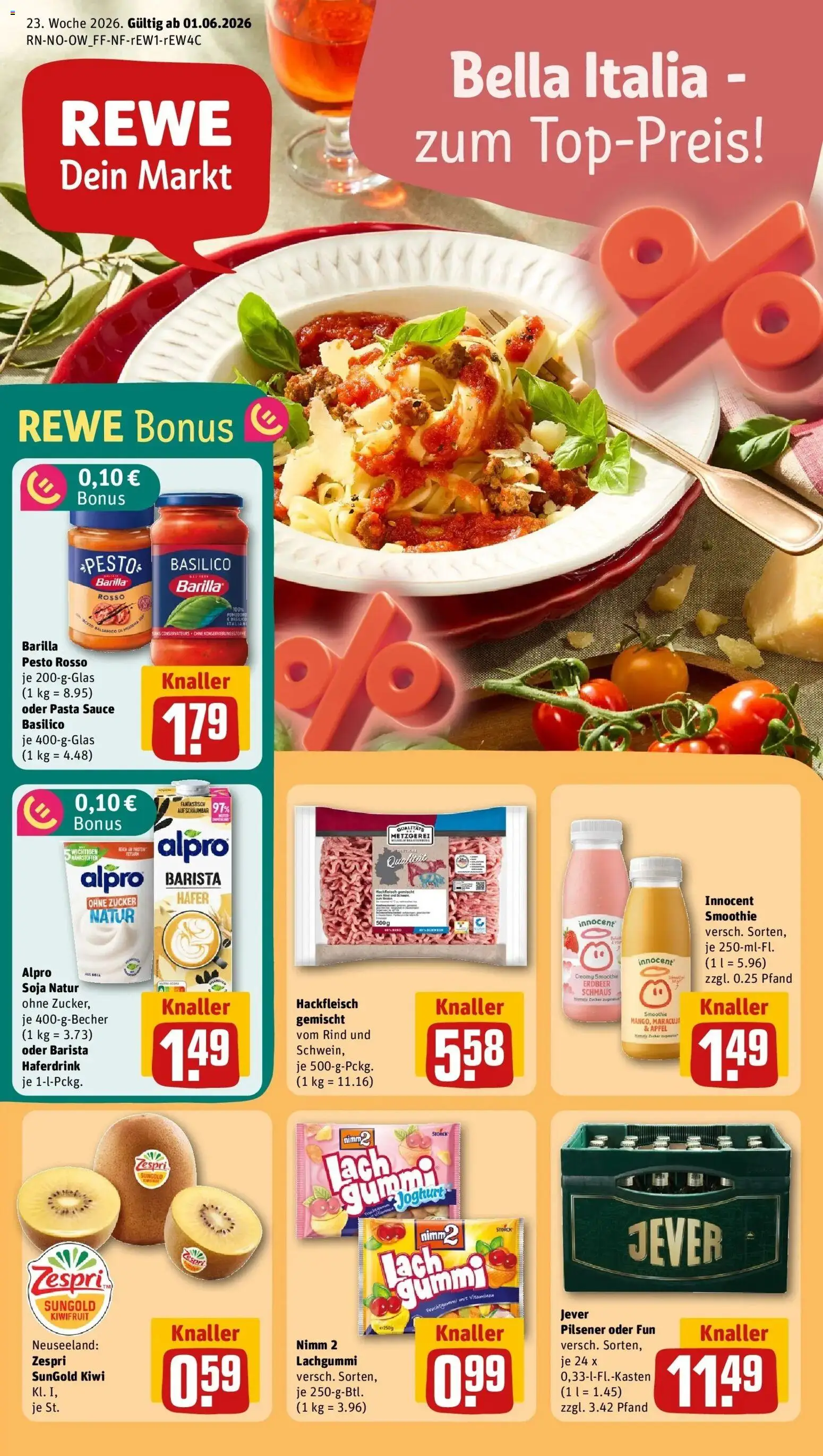 Vorschau von dem Prospekt des Geschäftes Rewe, gültig ab dem 01.06.2026