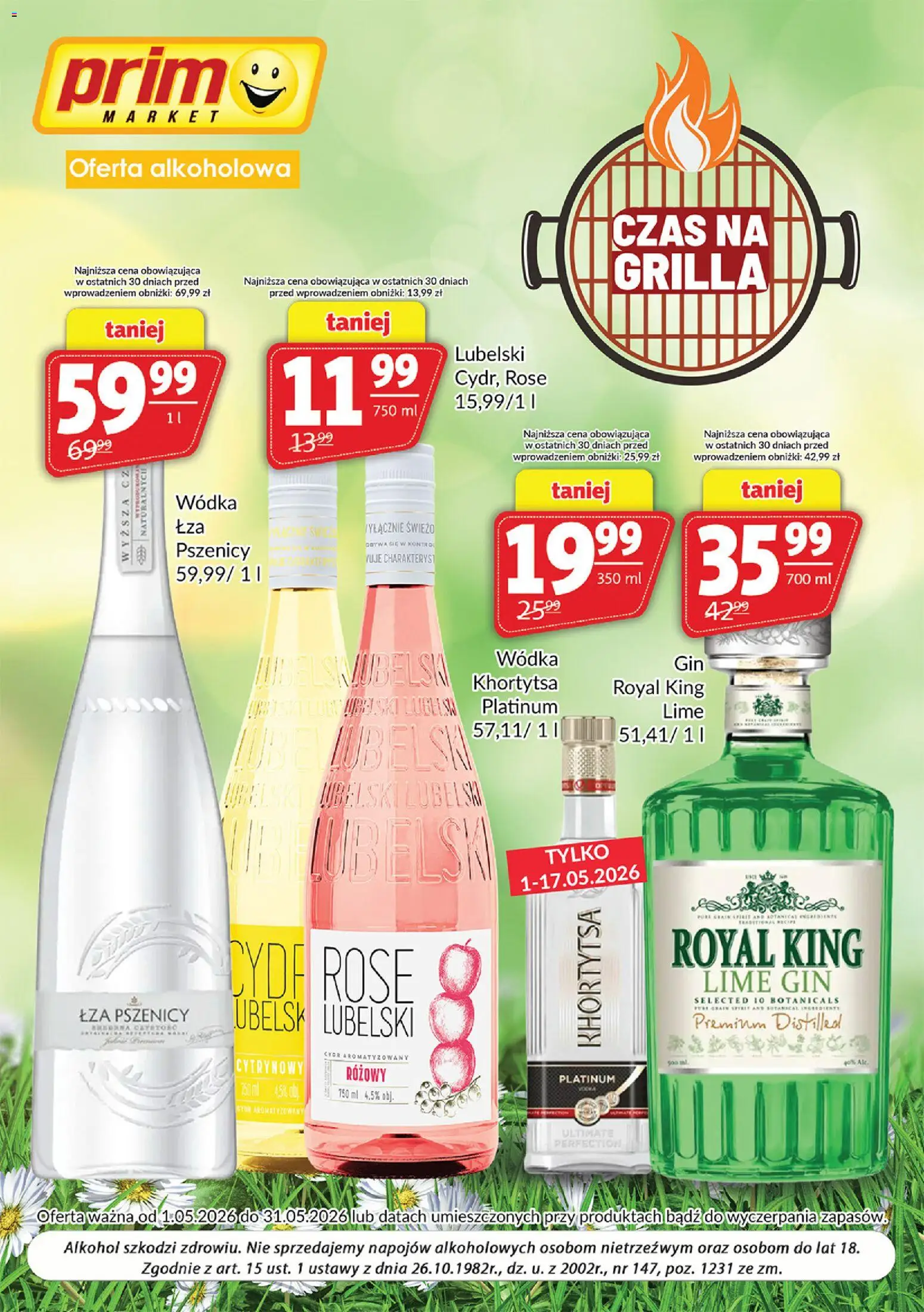 Pogląd gazetki "Prim Market gazetka - Oferta alkoholowa" ze sklepu Prim Market ważnej od 01.05.2026
