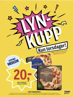 Forhåndsvis Coop Prix kundeavis lyn - kupp fra butikk Coop Prix gyldig fra 29/10/2026