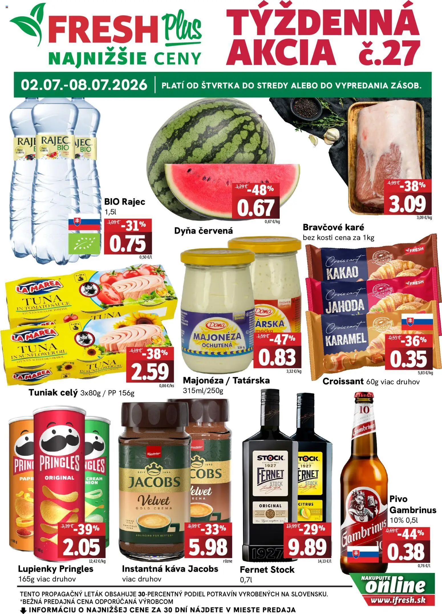 Náhľad Fresh letáku platného od 02.07.2026