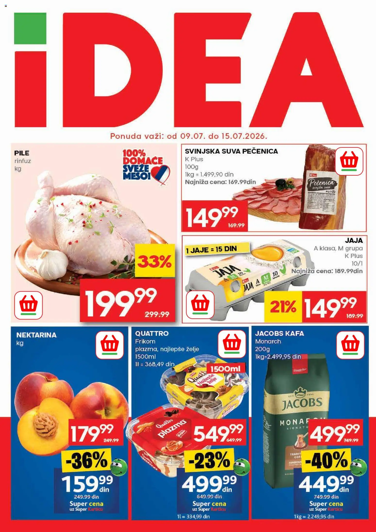 Pregled Idea kataloga - važi od 09.07.2026