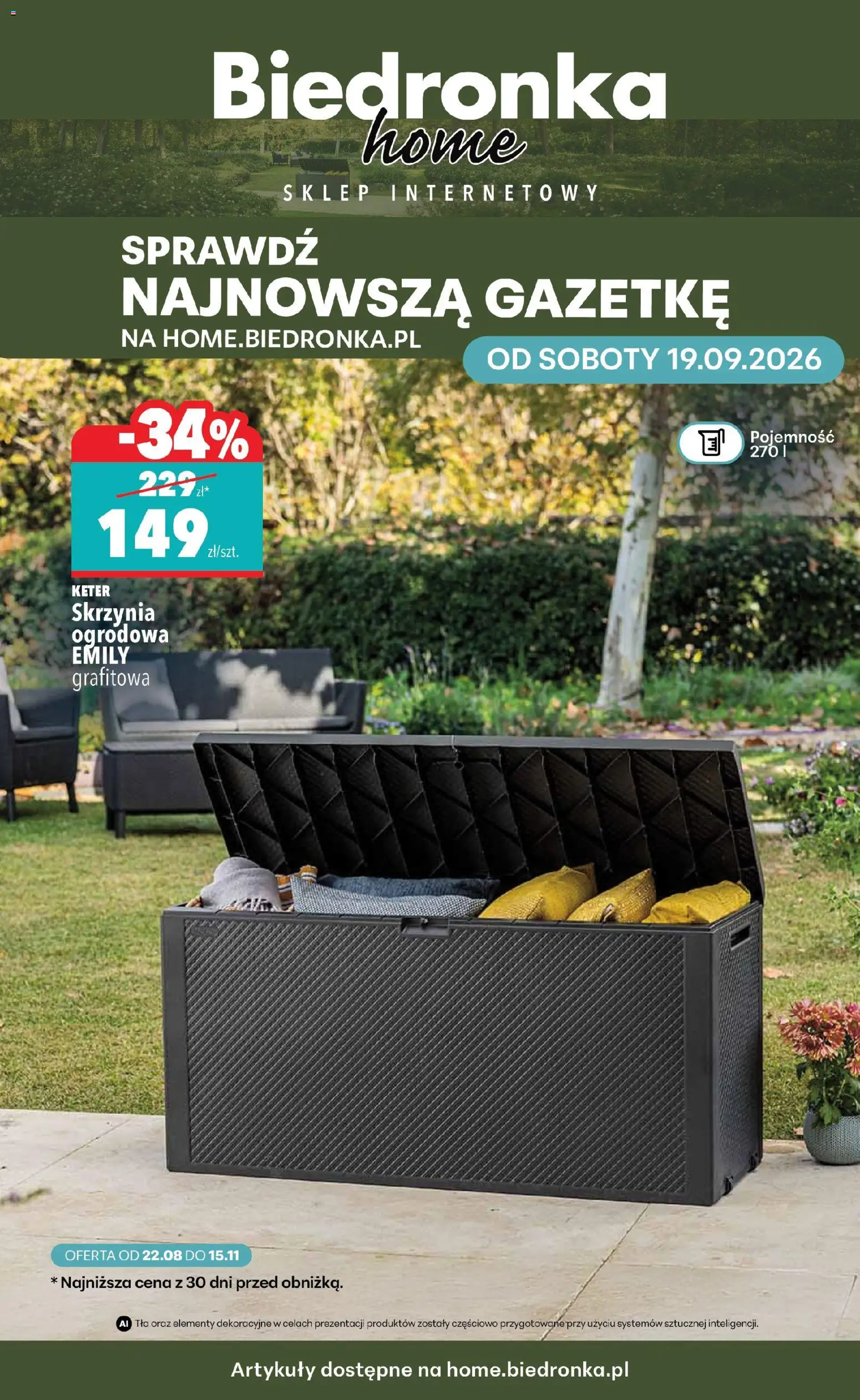 Pogląd gazetki "Biedronka gazetka - Home" ze sklepu Biedronka ważnej od 19.09.2026