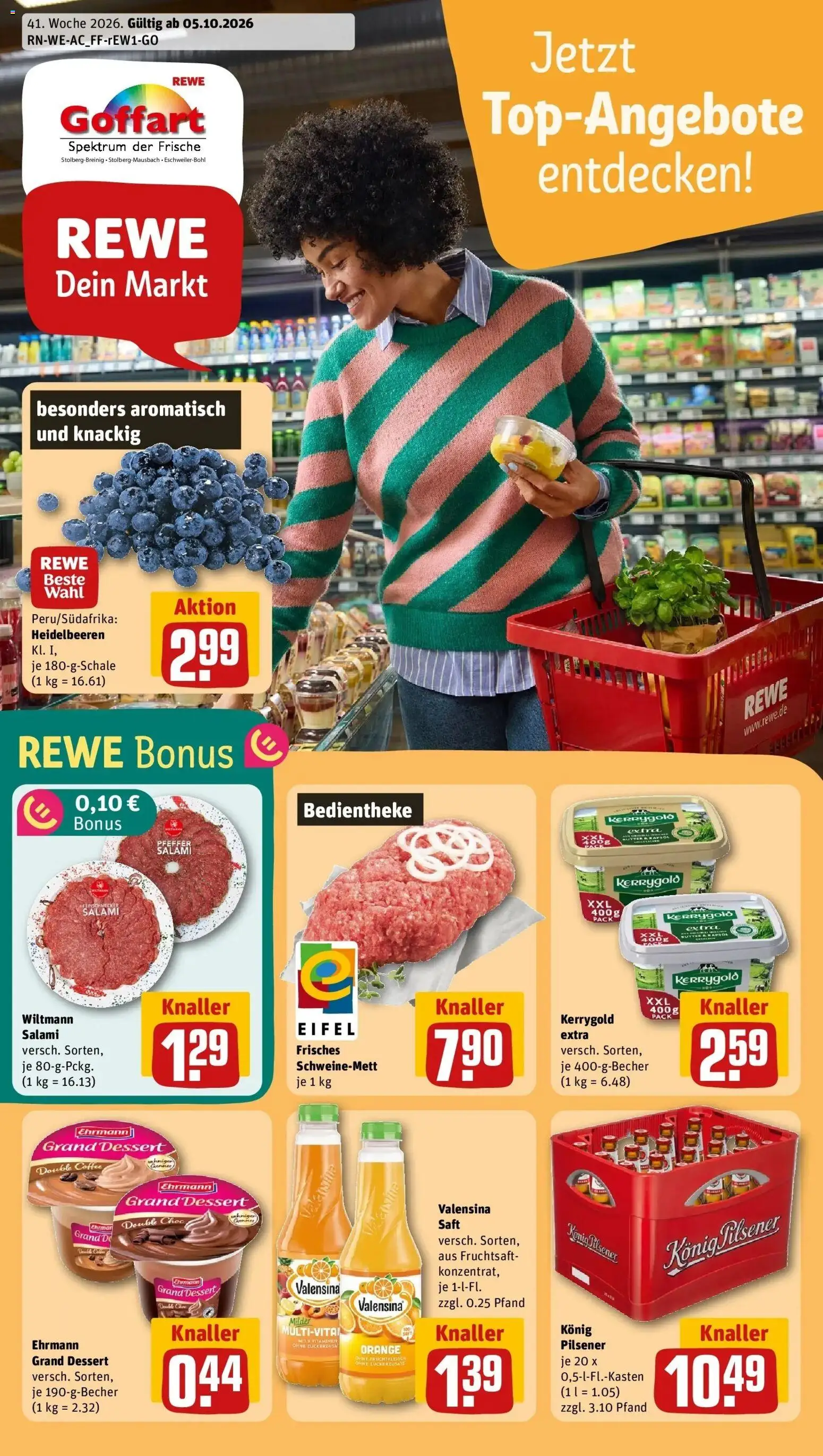 Vorschau von dem Prospekt des Geschäftes Rewe, gültig ab dem 05.10.2026