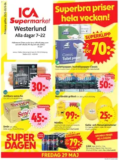 Förhandsgranska reklamblad Enköping från butik ICA Supermarket gäller från 25/05/2026