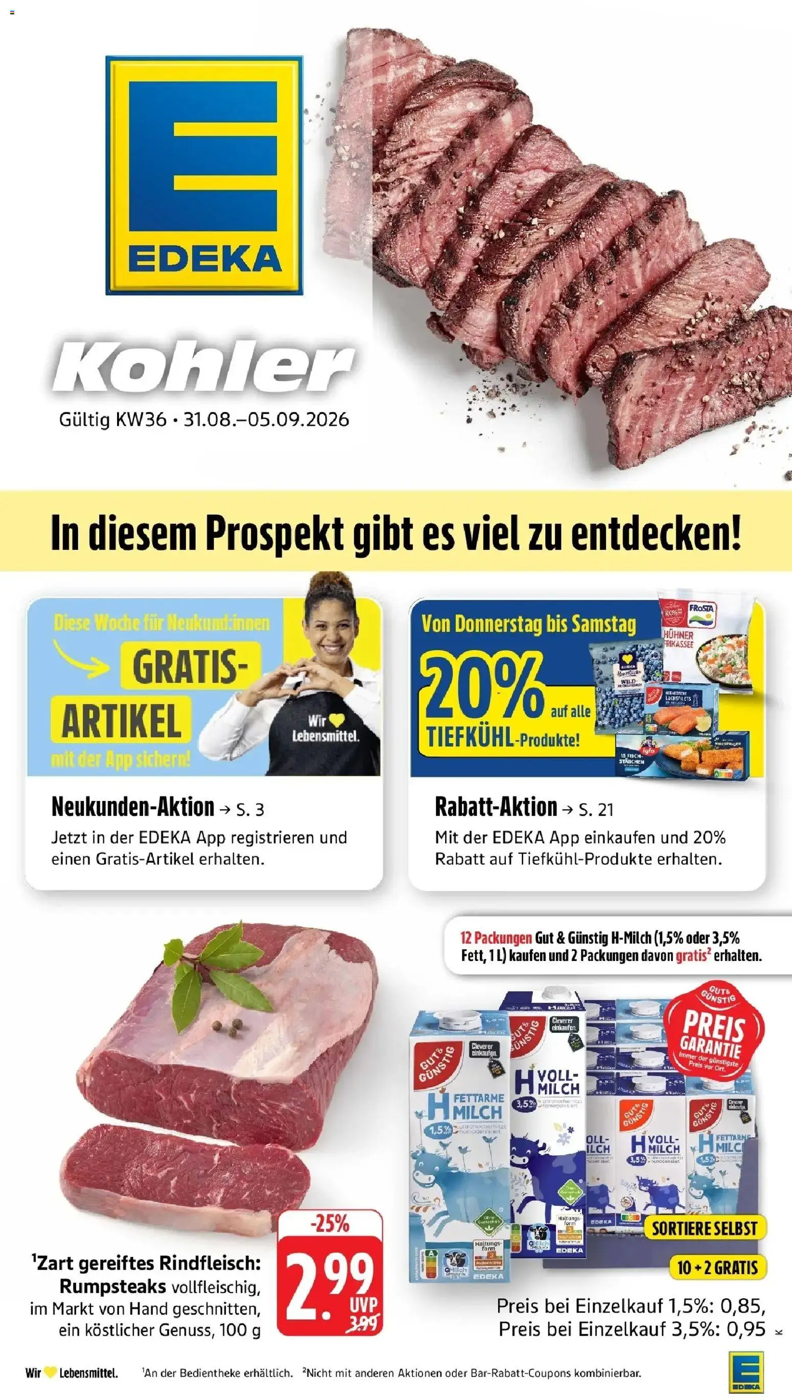 Vorschau von dem Prospekt des Geschäftes Edeka, gültig ab dem 31.08.2026