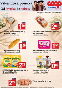Náhľad COOP Jednota letáku platného od 22.10.2026