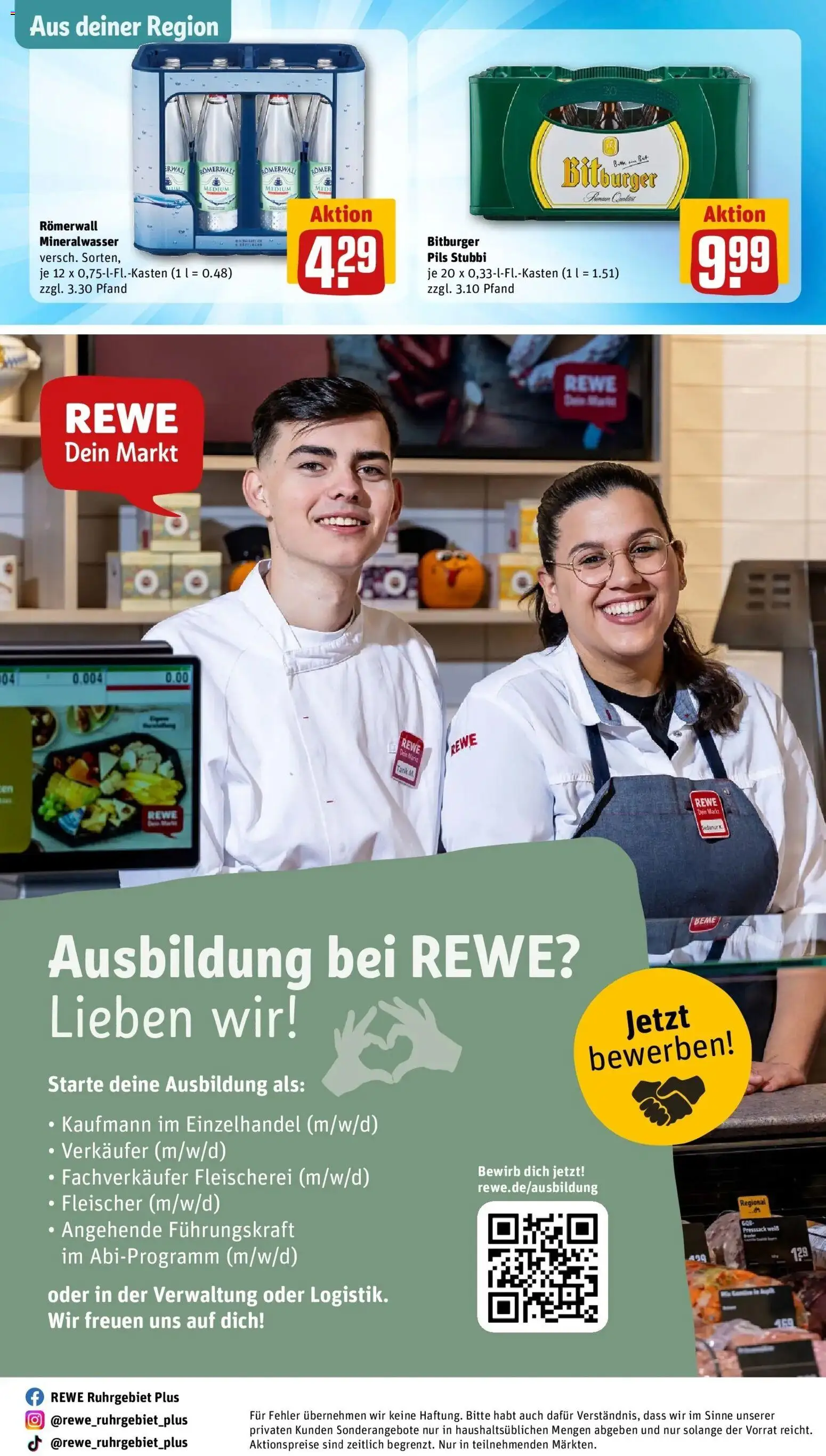 Vorschau von dem Prospekt des Geschäftes Rewe, gültig ab dem 26.10.2026
