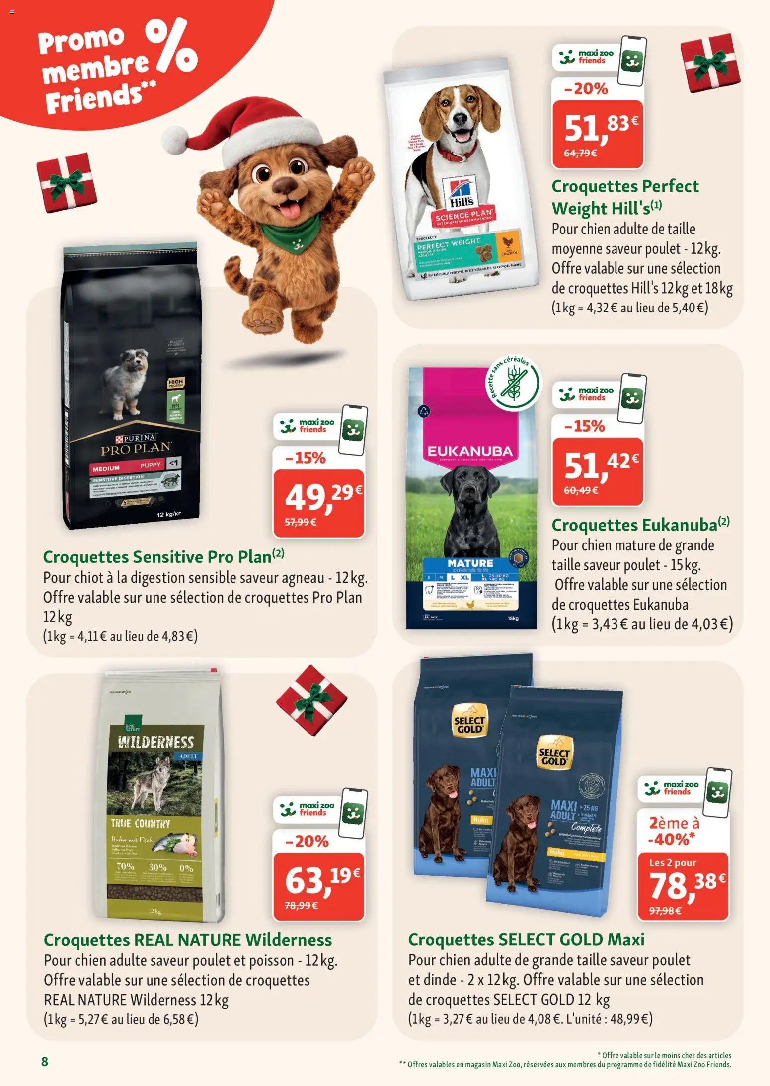 Prévisualisation de Maxi ZOO catalogue du magasin Maxi ZOO formulaire valide 28/10/2026 - Poisson, Poulet, Agneau, Dinde, Céréales, Croquettes