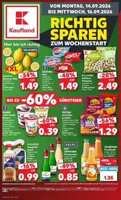 Vorschau von dem Prospekt des Geschäftes Kaufland, gültig ab dem 14.09.2026