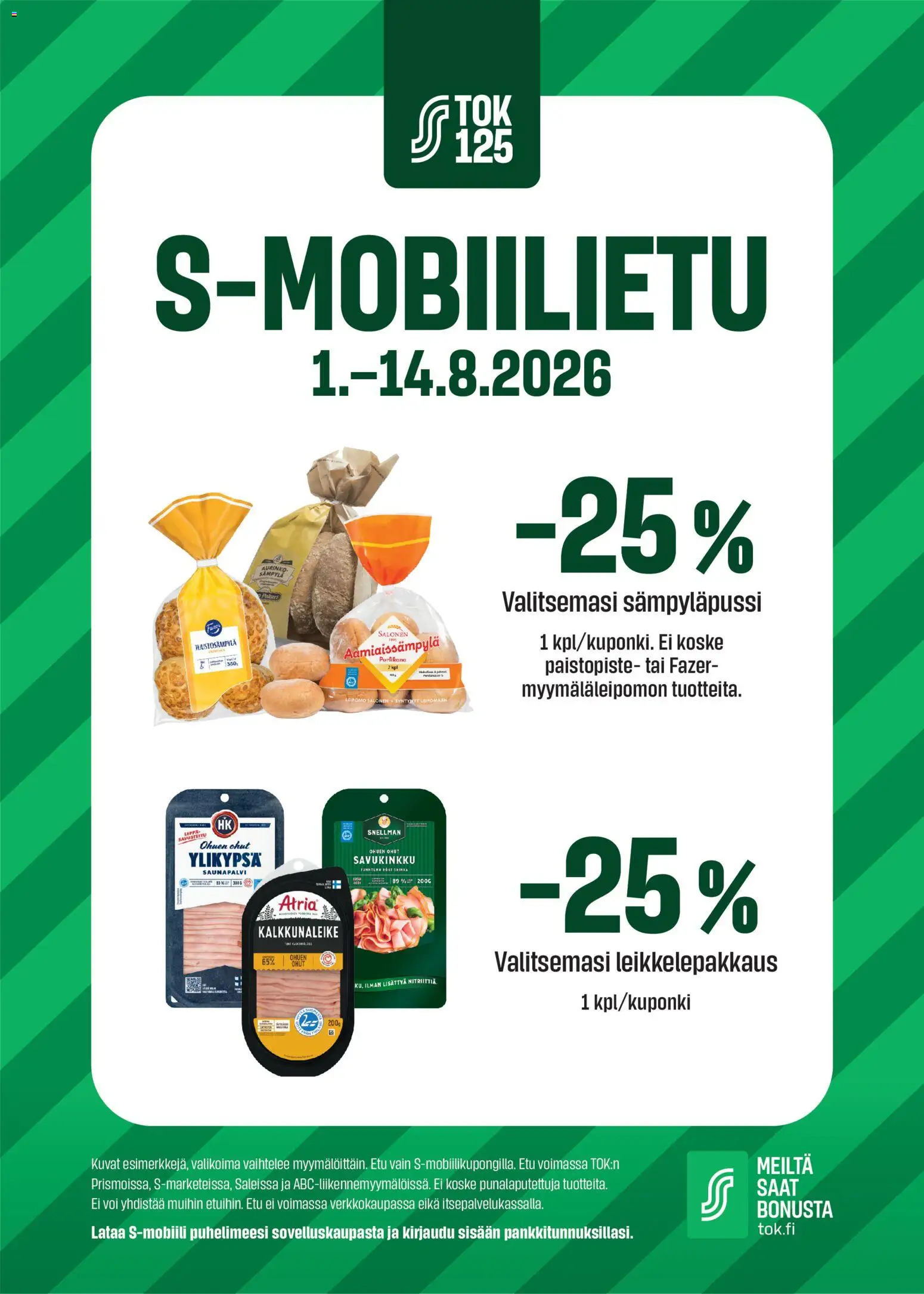 Kaupan S-market S-market tarjoukset S-mobiilietu esikatselu, voimassa 01/08/2026