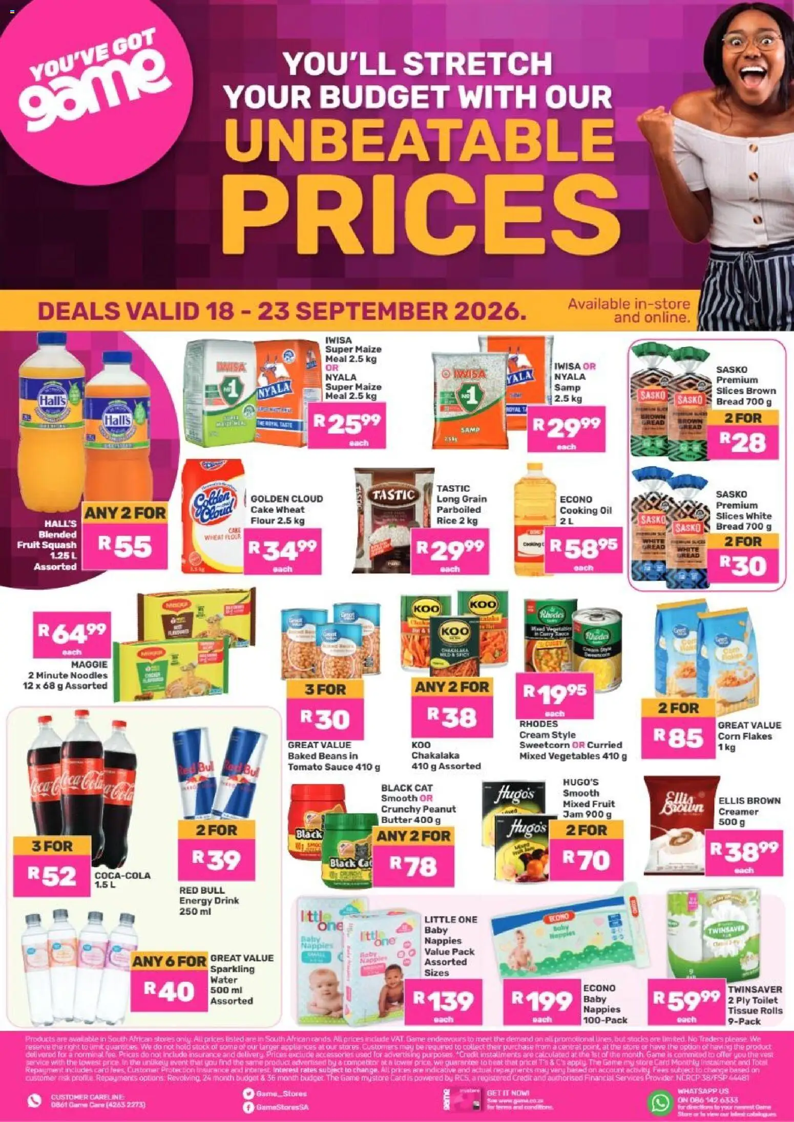 Preview of Game flyer valid from 18/09/2026