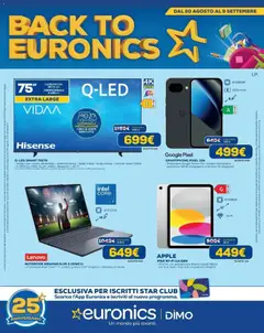 Anteprima dell'opuscolo Euronics volantino Torino dal negozio Euronics valido da 20/08/2026
