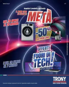 Anteprima dell'opuscolo Trony volantino Calabria dal negozio Trony valido da 28/04/2026