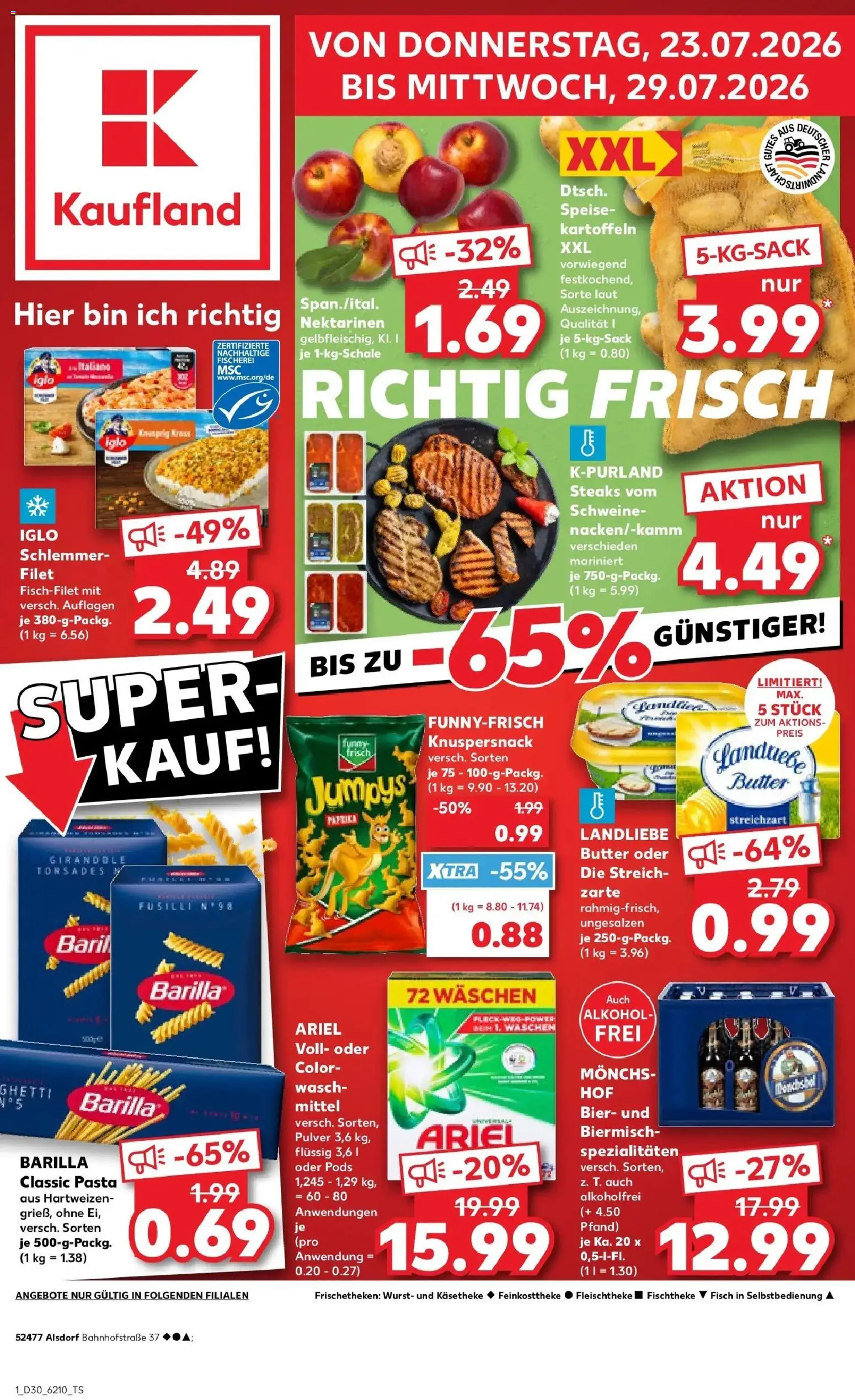 Vorschau von dem Prospekt des Geschäftes Kaufland, gültig ab dem 23.07.2026