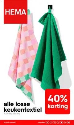 Voorbeeld van Hema Folder / Publicité van winkel Hema geldig vanaf 13/07/2026