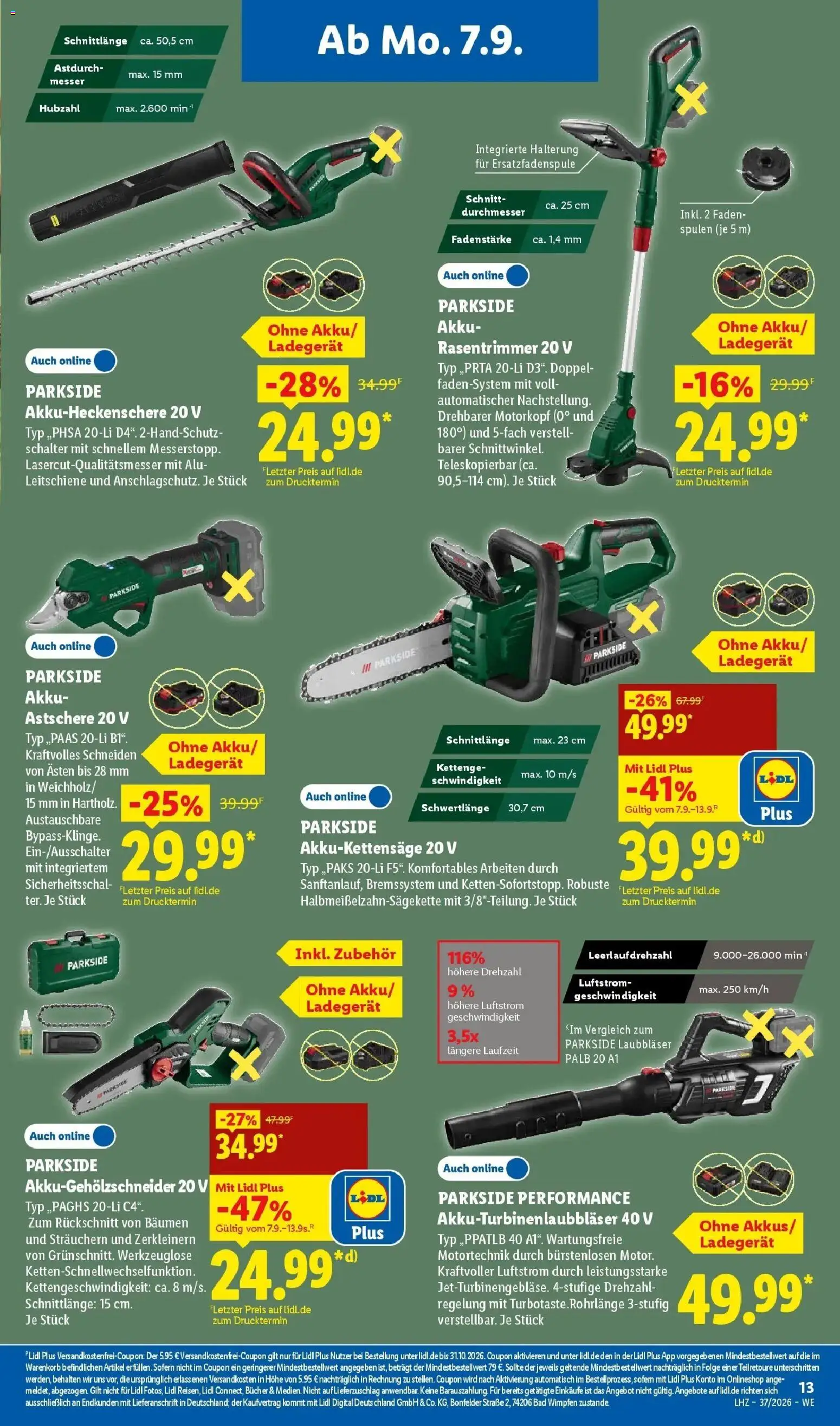Vorschau von dem Prospekt des Geschäftes Lidl, gültig ab dem 07.09.2026 - Bad, String, Ladegerät