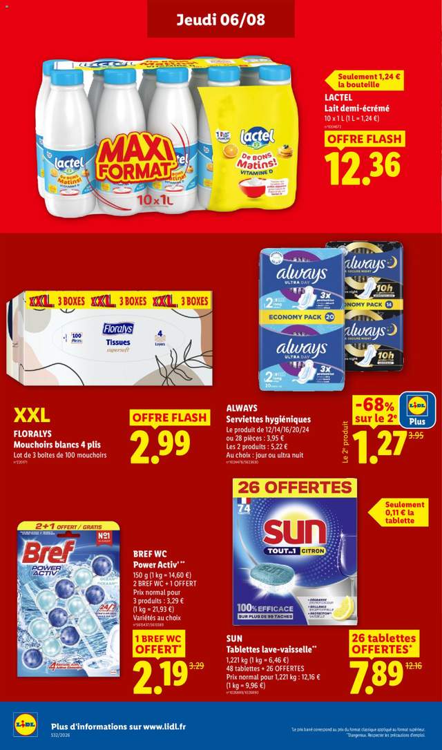 Nouveau catalogue Lidl à partir du 06/08