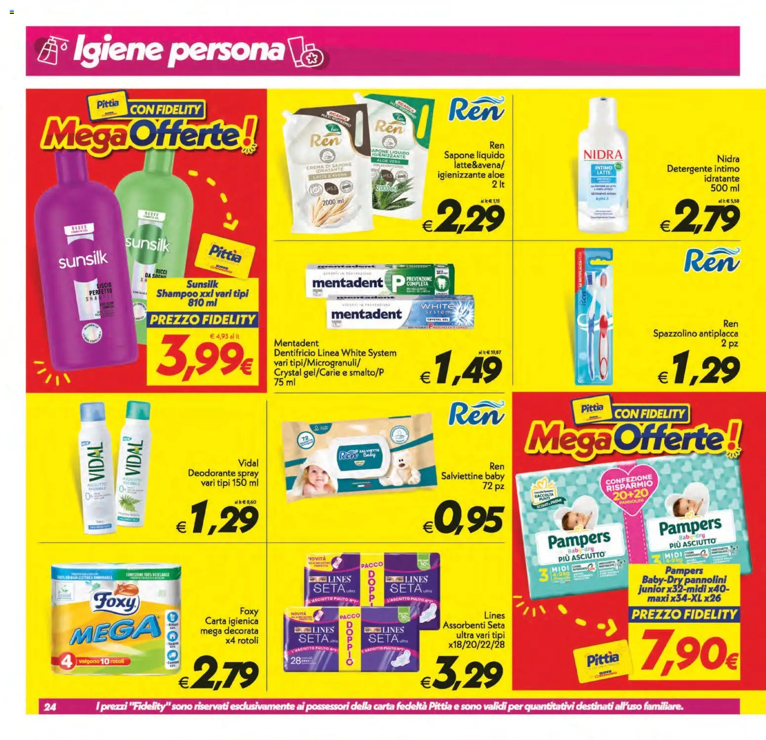 Anteprima dell'opuscolo SuperConveniente volantino Catania, Misterbianco dal negozio SuperConveniente valido da 01/09/2026 - Latte, Carta igienica, Pampers, Deodorante, Sapone, Assorbenti, Detergente intimo, Detergente