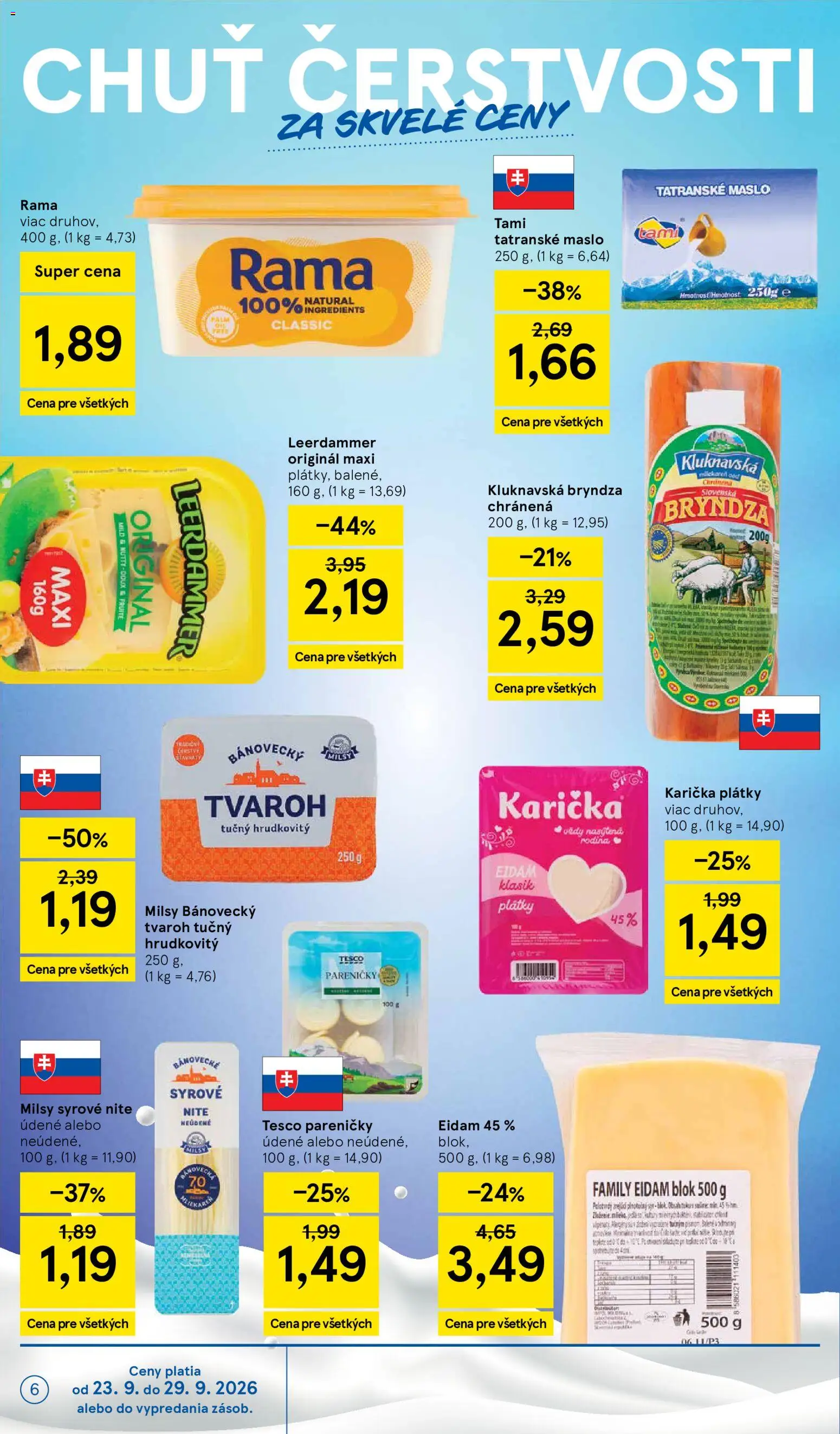 Náhľad Tesco letáku platného od 23.09.2026