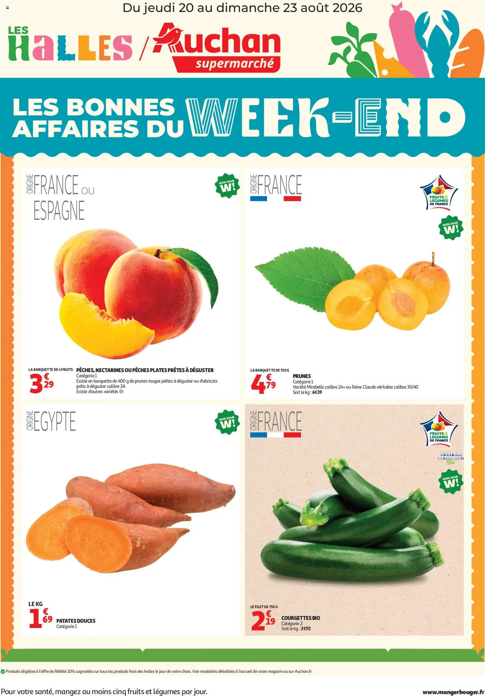 Voorbeeld van Auchan Bons plans du week end van winkel Auchan geldig vanaf 20/08/2026