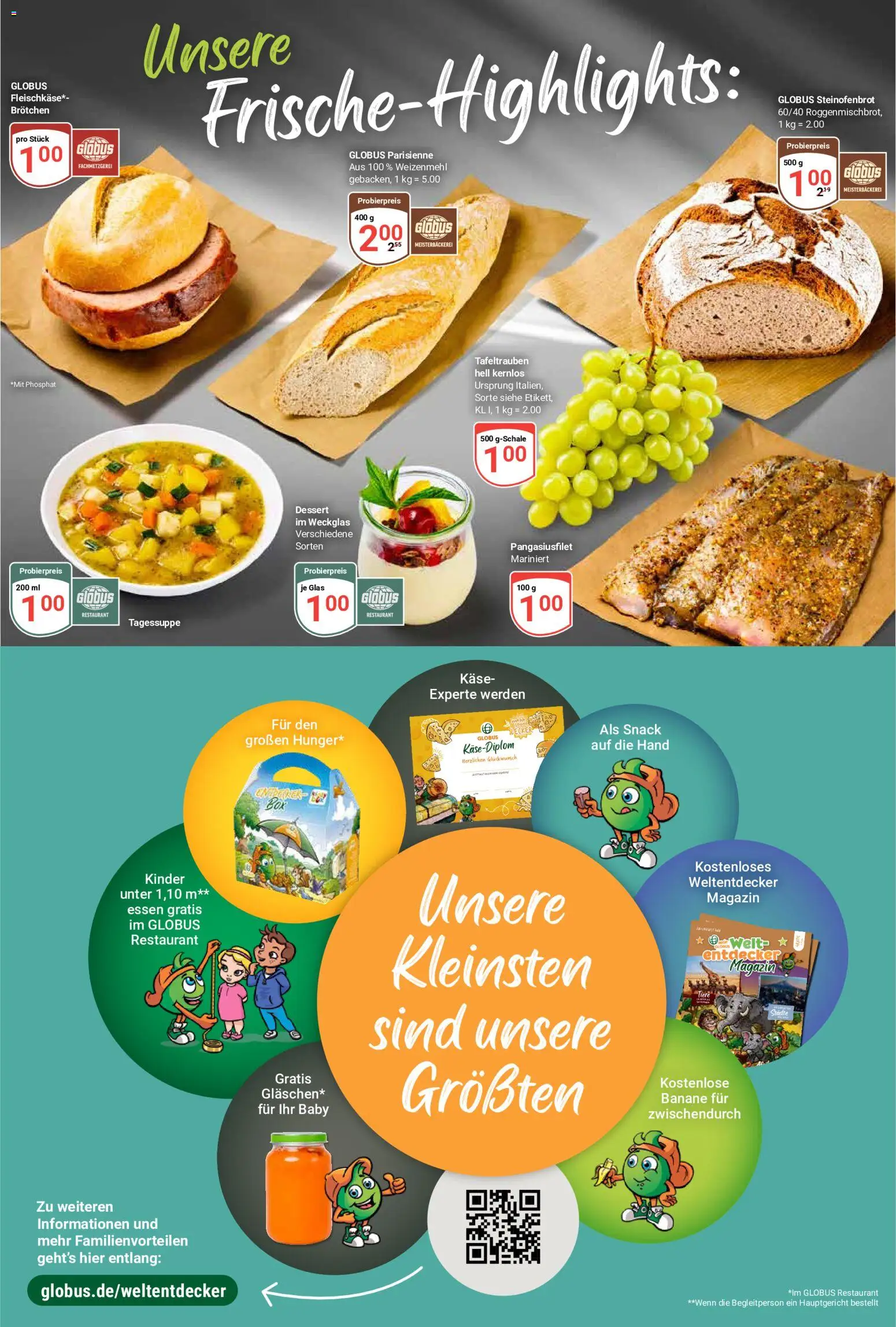 Vorschau von dem Prospekt des Geschäftes Globus, gültig ab dem 07.09.2026 - Käse, Magazin, Weizenmehl