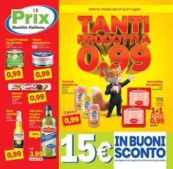 Anteprima dell'opuscolo Prix volantino Vicenza dal negozio Prix valido da 17/07/2026