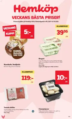 Förhandsgranska reklamblad Hemköp erbjudanden från butik Hemköp gäller från 28/09/2026