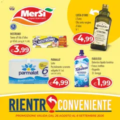 Anteprima dell'opuscolo MerSi Supermercati volantino dal negozio MerSi Supermercati valido da 26/08/2026
