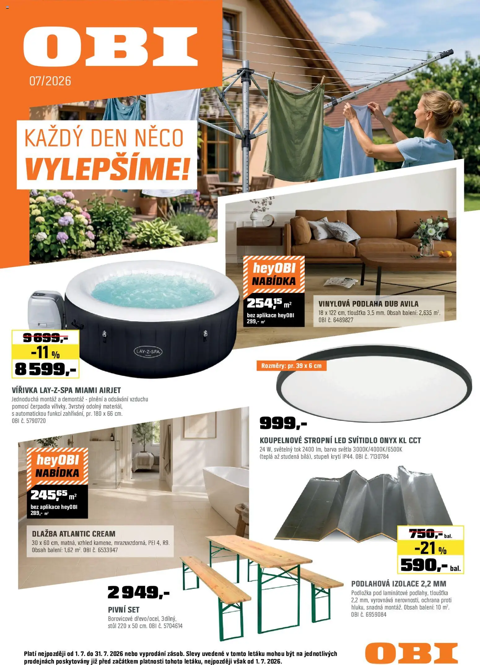 Náhled nabídky: OBI OBI leták - Každý den něco vylepšíme! platný od 01.07.2026