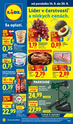Náhľad Lidl letáku platného od 14.09.2026