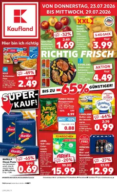 Vorschau von dem Prospekt des Geschäftes Kaufland, gültig ab dem 23.07.2026