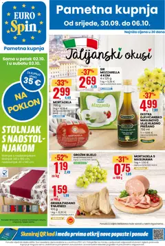 Pregled letka Eurospin Katalog trgovine Eurospin vrijedi od 30.09.2026