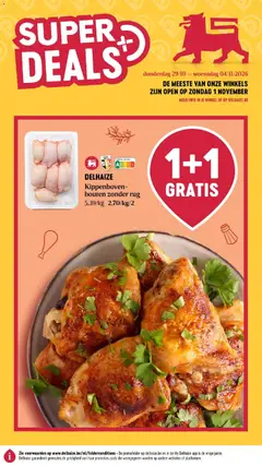 Voorbeeld van Delhaize Folder van winkel Delhaize geldig vanaf 29/10/2026