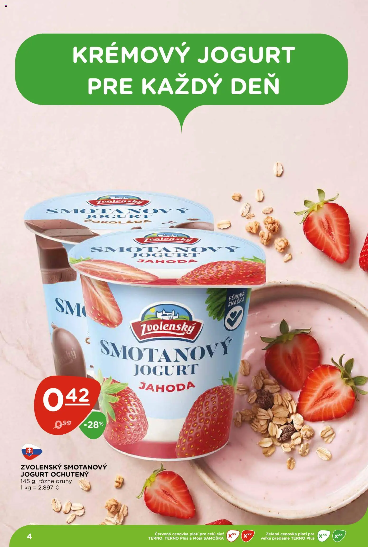 Náhľad Terno letáku platného od 22.10.2026 - Jogurt, Smotanový jogurt