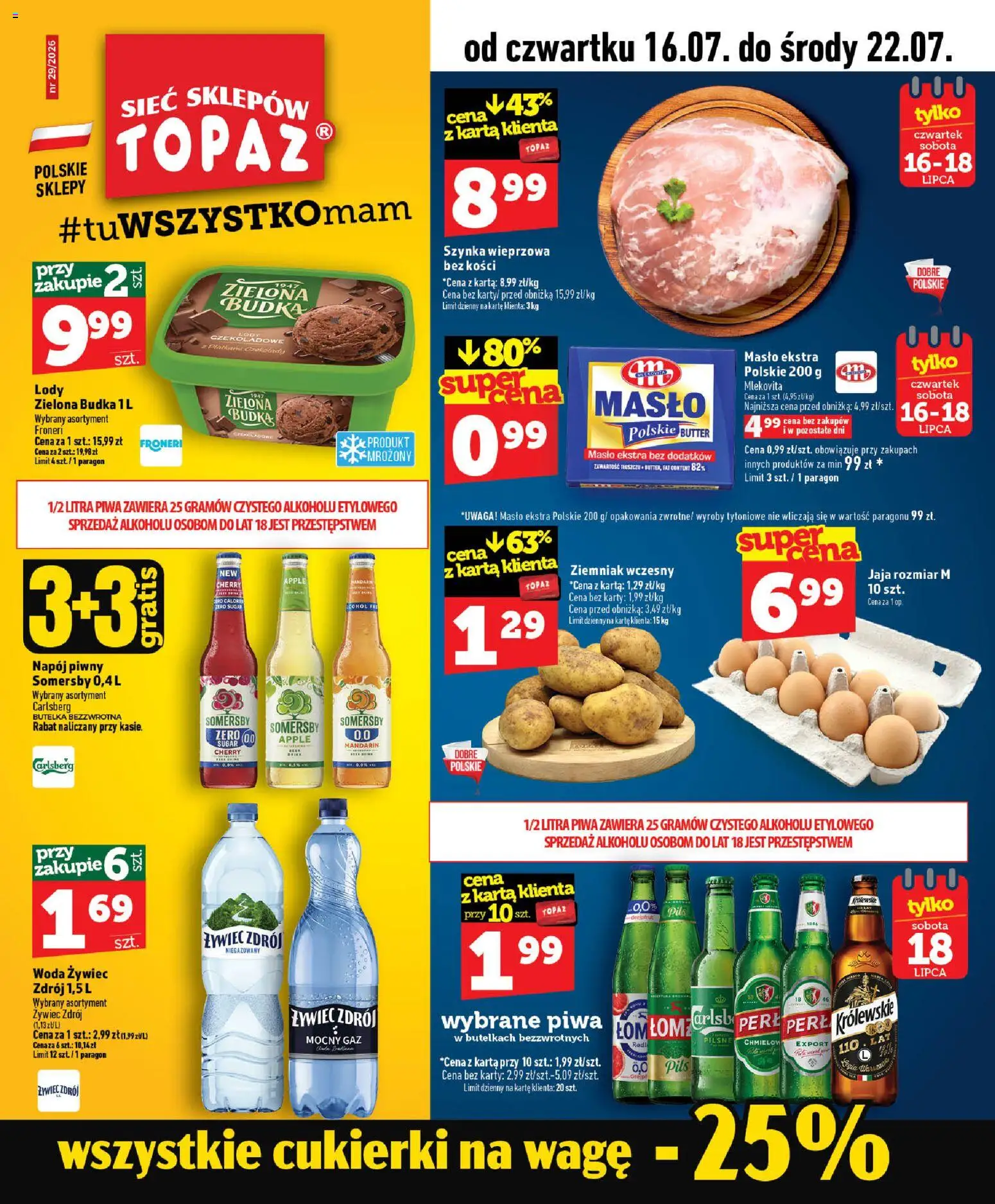 Pogląd gazetki "Topaz gazetka" ze sklepu Topaz ważnej od 16.07.2026