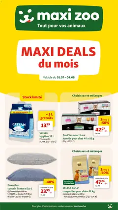 Voorbeeld van Maxi Zoo Publicité van winkel Maxi Zoo geldig vanaf 01/07/2026