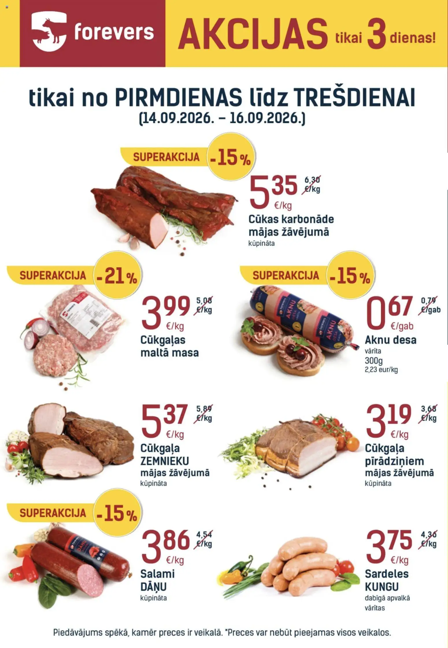 Skatīt Forevers akciju bukletu, derīgs no 14.09.2026.