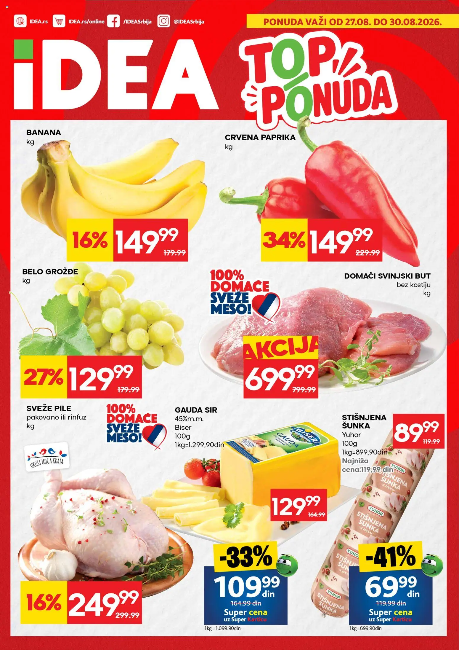 Pregled Idea kataloga - važi od 27.08.2026