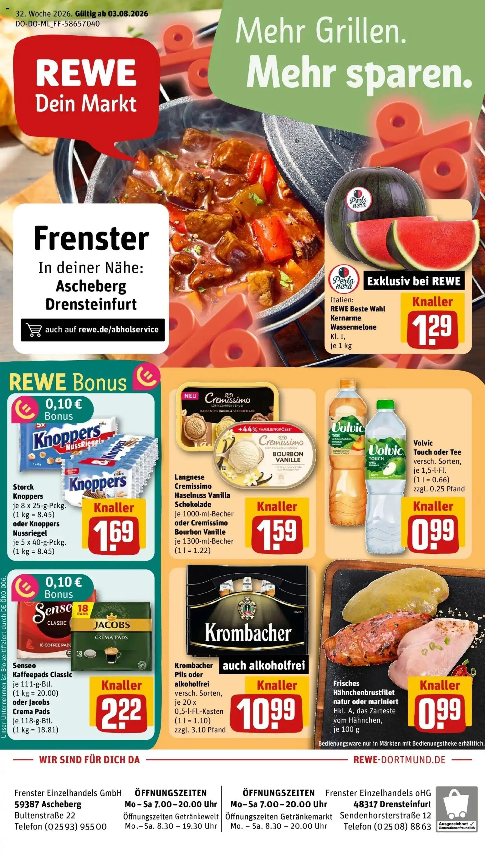 Vorschau von dem Prospekt des Geschäftes Rewe, gültig ab dem 03.08.2026